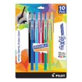 thumbnail image 1 of Pilot Frixion Stylos Gel Effaçables, Pointe Fine, 0.7 mm, Couleurs d'Encre Assorties, Lot de 10, 1 of 1
