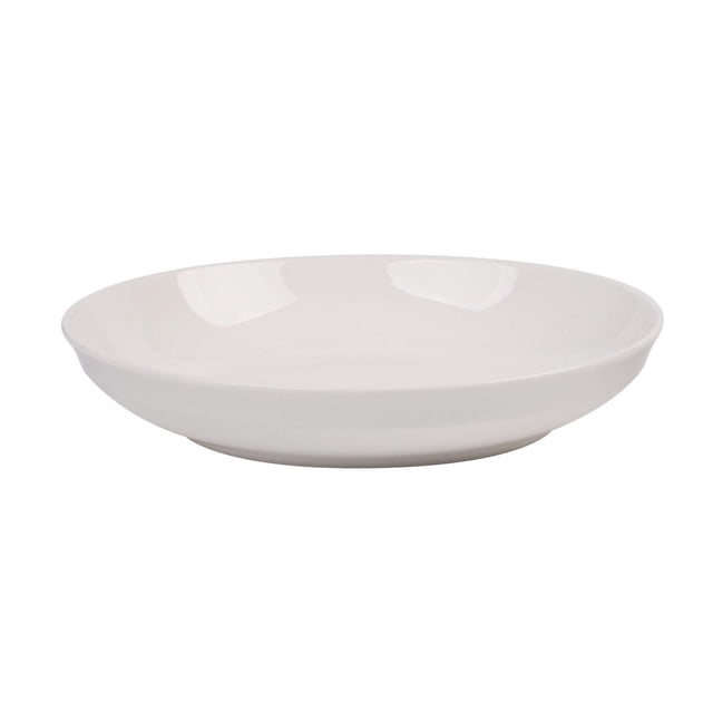 Mainstays Assiette en Porcelaine Blanche de 7 Pouces, Profil Rond et Peu Profond avec Fini Lustré et Lisse, en Porcelaine Blanche Céramique, Mesure 7,1 Pouces de Diamètre et 1,3 Pouces de Hauteur, Compatible Micro-Ondes, Lave-Vaisselle et Congélateur, Idéale pour des Portions Individuelles et Convient aux hors-D'œuvre Ou aux desserts.