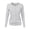 Grey, variant on Sustainable Fashion Women's Round Neck Cardigan Knitted Long Sleeved Large Yards Loose Solid Color Short Sweater Jacket Cardigan - Hontri