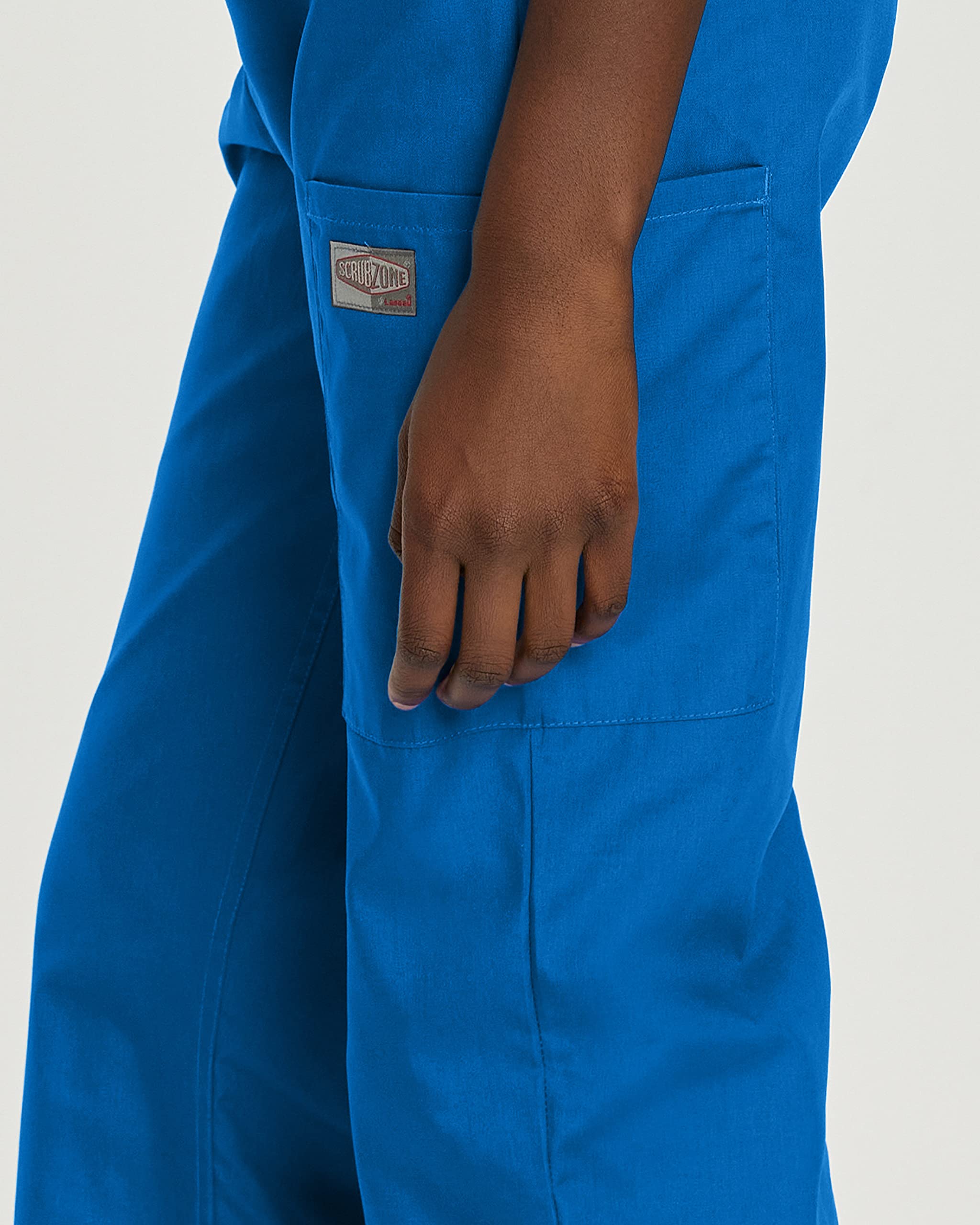 Landau Pantalon d'Uniforme Cargo pour Femmes à Taille Entièrement Élastique