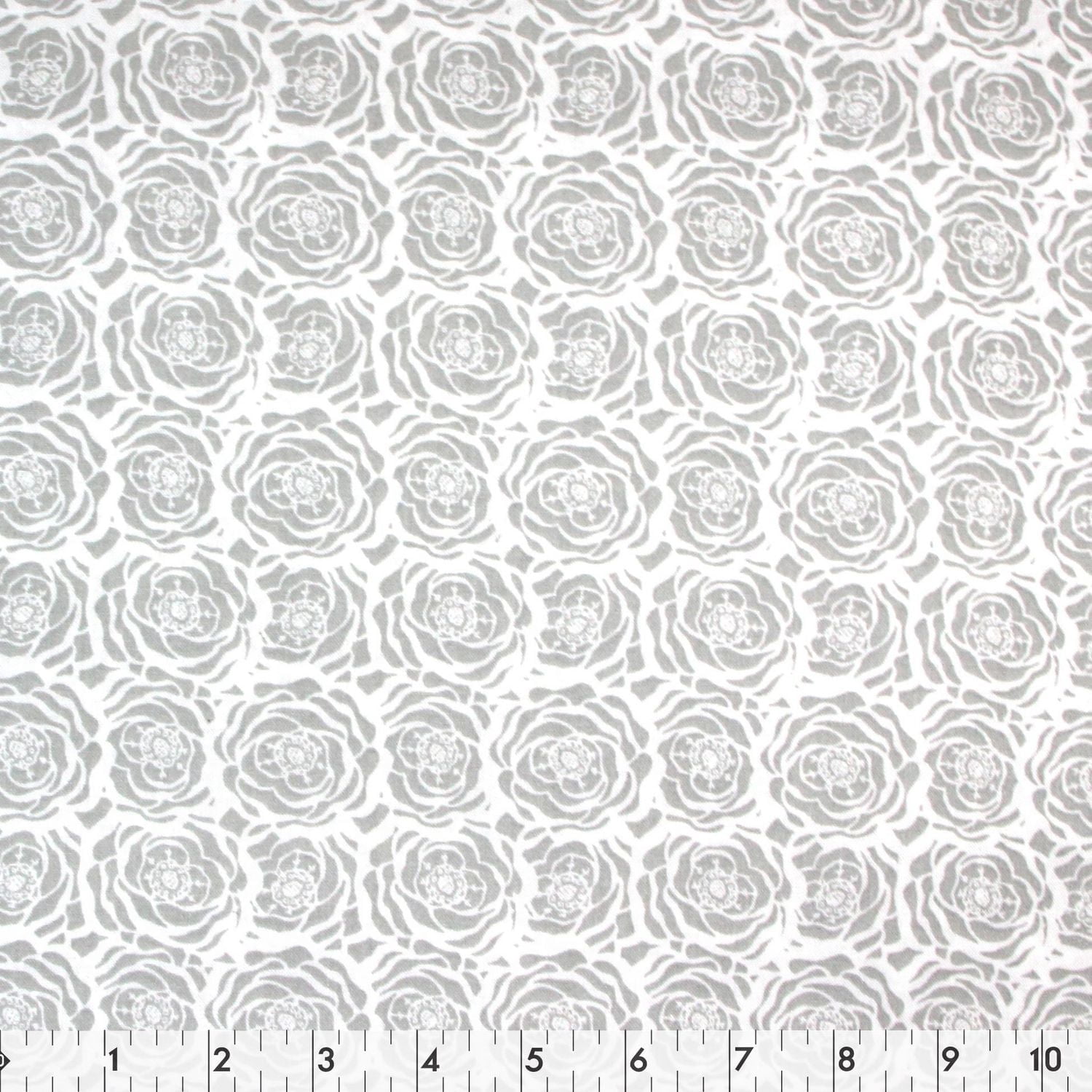 FABRIC CREATIONS fat quarter en coton 45 × 53 cm (18 × 21 in) gris Floral, 18x21