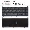 thumbnail image 4 of US New keyboard For HP FOR probook 4520 4520S 4525S 4525 Black English Laptop Keyboard with Frame Without screw post RU With Frame, 4 of 6