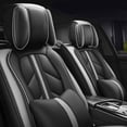 thumbnail image 4 of Maidao Car Seat Covers Leather Full Set for Isuzu for Rodeo 1988-2004 5 Seats with Pillows Gray, 4 of 7