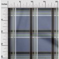 thumbnail image 1 of oneOone Georgette Viscose Dusty Blue Fabric Madras Check Sewing Craft Projects Fabric Prints By Yard 42 Inch Wide, 1 of 4