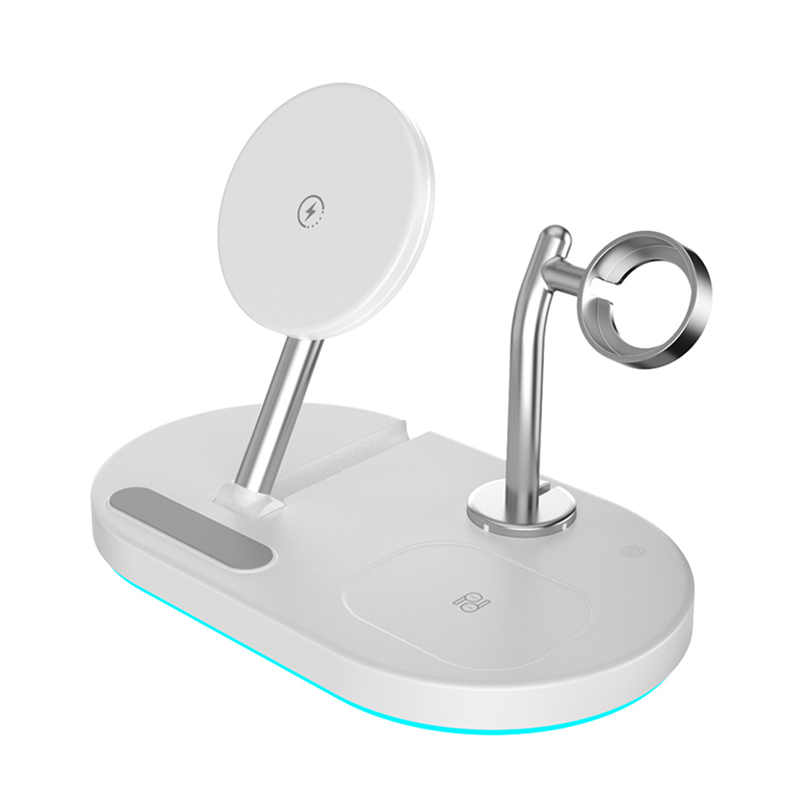 Wireless Charging Station 15W Vertical Folding Magnetic Wireless Charger and Mobile Phone Three In One Charger, Mobile Phone/Headphone Charger wtih Watch Charging Dock Cell Phone Stand