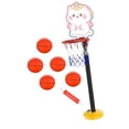 thumbnail image 3 of S SERENABLE Basketball Hoop Set for Kids Basketball Net for Dribbling Practice Boys Yard White, 3 of 9