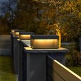 thumbnail image 2 of thinsony Square Stainless Steel LED Waterproof Modern Solar Fence Post Lights, 2 of 9