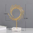 thumbnail image 2 of Abstrait Or Décoration Intérieure Tourbillon Statue Romantique Sculpture, 2 of 4