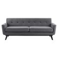 thumbnail image 4 of Modway Engage Performance Velvet Sofa in Gray, 4 of 8