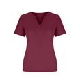 thumbnail image 4 of AherBiu Plus Size Tops for Women Summer Ribbed Knitted Casual Tops Stretchy Comfy Loose V Neck T Shirts, 4 of 6