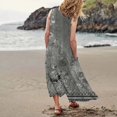 thumbnail image 2 of TJAZFJPA Robe en Jean Mode Femme Col Rond Décontractée Imprimé Pissenlit 3D Sans Poignets Poche Longue Robe Débardeur Robe Décontractée Robe à Capuchon Femme Robe de Plage Grande Taille, 2 of 6