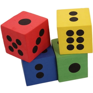 12x Mousse Douce Colorée Grand Jouet de dés Jeu Fête Butin Remplissage D6W0