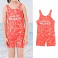 thumbnail image 4 of Maillots de Bain Fille Enfant Maillot Dermoprotecteur Dessin Animé Protection Solaire Manches Longues Maillot de Plage L, 4 of 7