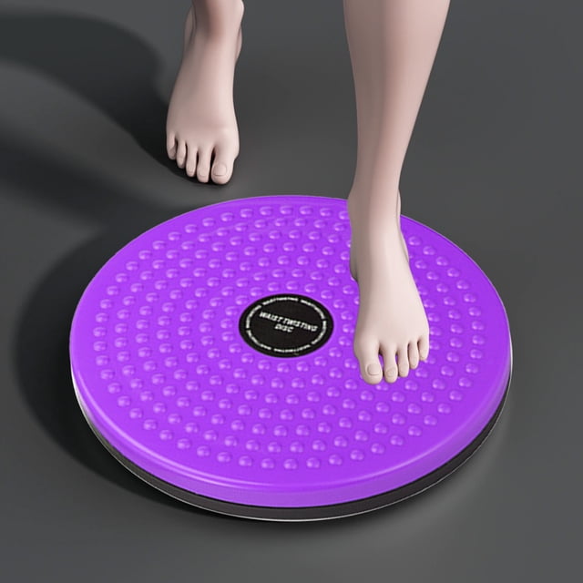 Meitianfacai Waist Twisting Disc Entraînement Physique Equipment for Core Workout Battery-Free Mechanical Self-Control Home Exercise Device with Anti-Slip Surface (Purple)