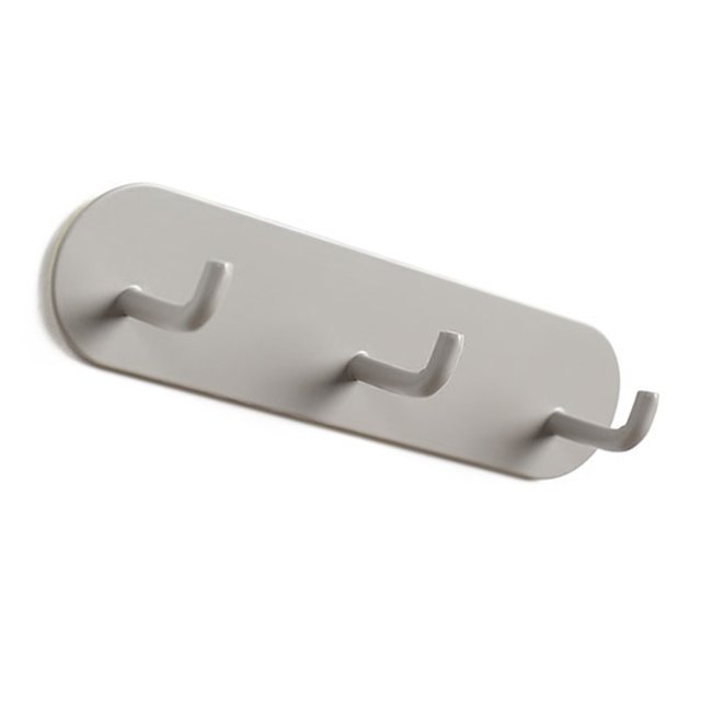 3 Hook Wall Mounted Self Adhesive Key Rack, Premium Iron Material, Sturdy and Easy to Clean, Suitable for Hallway or Kitchen