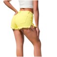 thumbnail image 4 of Yuyuzo Womens High Waisted Shorts Summer Stretchy Ripped Shorts Classic Solid Color Shorts with Pockets, 4 of 4
