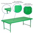 thumbnail image 2 of 30''W x 60''L x 19''H Kid's Granite White Plastic Folding Table, 2 of 9