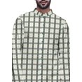 thumbnail image 4 of Atasi Printed Long Sleeve Kurta For Men Button Down Cotton Slub Ethnic Shirt, 4 of 5