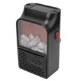thumbnail image 2 of 900W Space Heater Small Portable Ceramic PTC Electric Heater Fan Fireplace Heater with Simulated Flame, 2 of 5