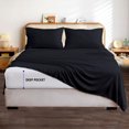 thumbnail image 2 of 400 Thread Count 3 Piece (1- Fitted Sheet + 2- Pillow cover) Quality 30 Inch Deep Pocket 100% Egyptian Cotton Solid Pattern, 2 of 3