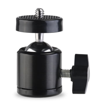 SHOWERORO 2Pack Compact Mini Tripod Head and Ball Head for Photography Travel Outdoor Activities in Black Metal Plastic