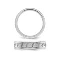 thumbnail image 2 of Mens Greek Key 6mm Sterling Silver Brushed Wedding Band Ring, 2 of 4
