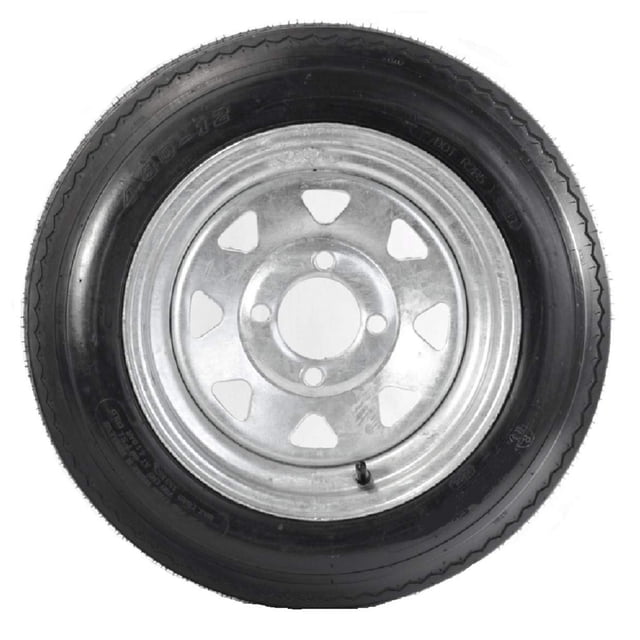 Pneu de Remorque sur Jante 4.80-12 480-12 4.80X12 LRB Roue à 4 Écrous Rayons Galvanisés