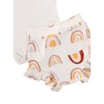 thumbnail image 3 of ITFABS Infants Round Neck Jumpsuit + Soft Touch Short Trousers Bow Hairband Set, 3 of 9