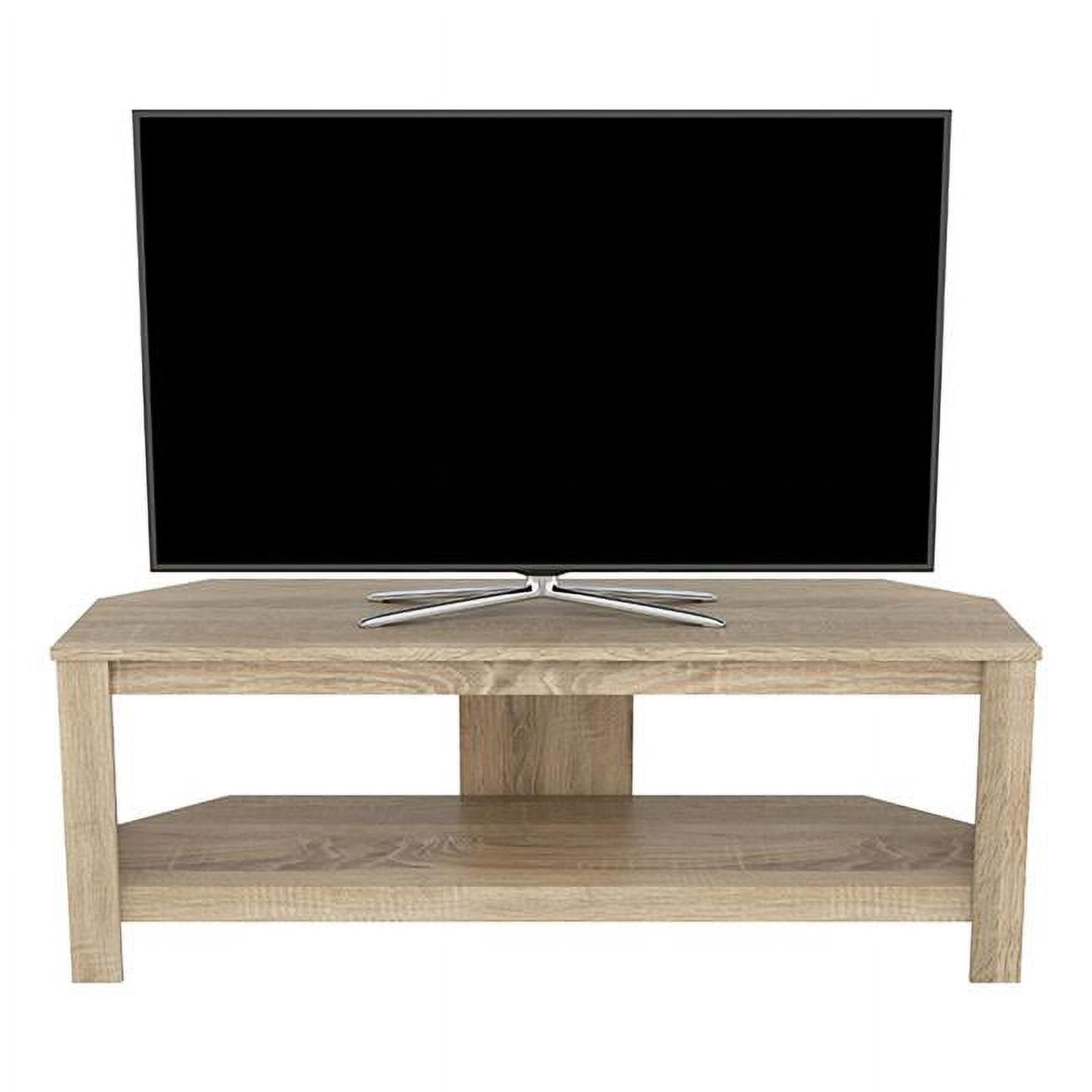 AVF CA115SO-A Calibre 45 in. Corner TV Stand with No Shelf - Sawn Oak