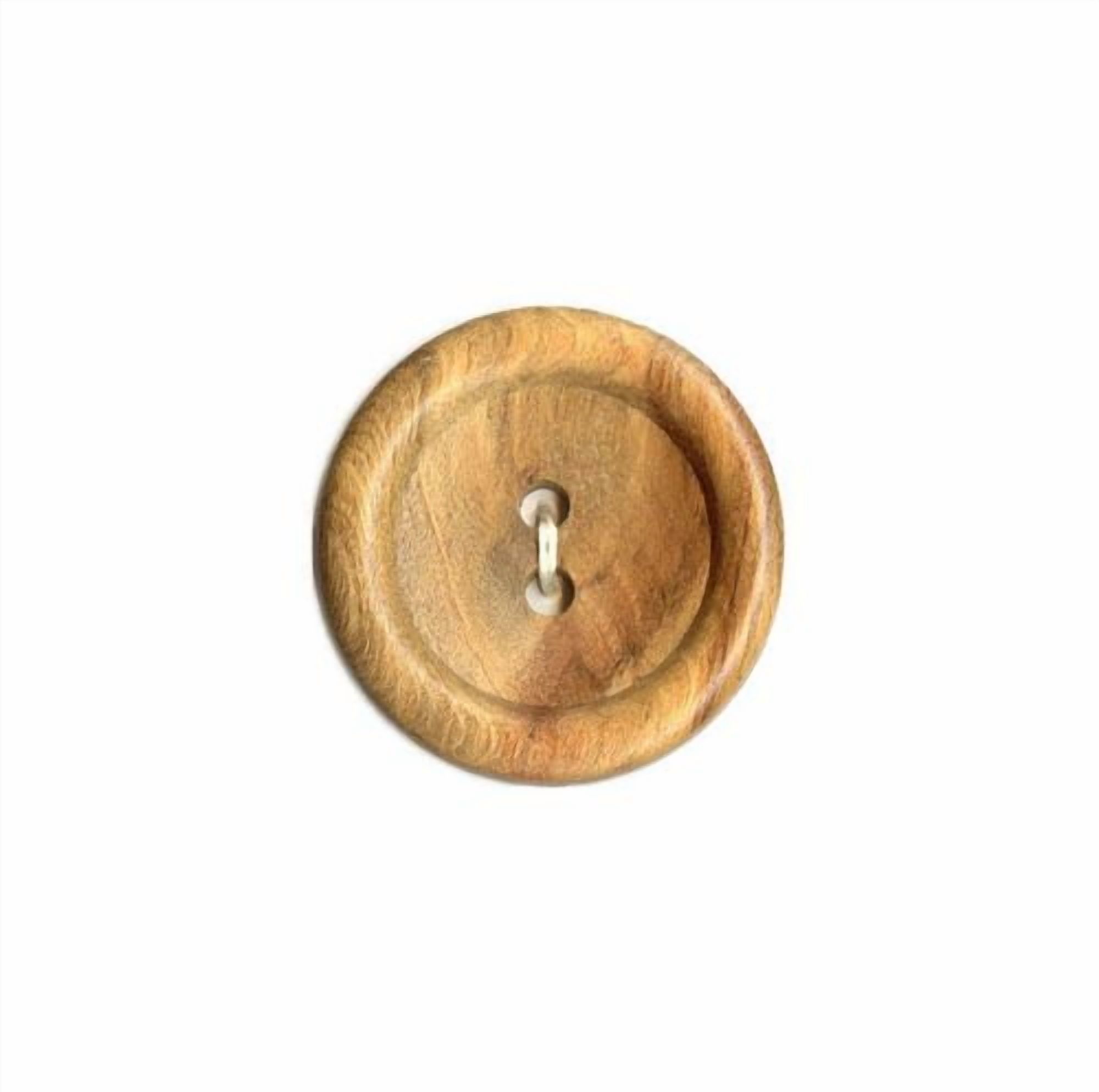 LA VOGUE bouton à 2 trous, naturel, 32 mm (Single)