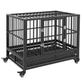 thumbnail image 1 of PawHut Cage pour Chien en Acier Robuste de 36 Pouces, Chenil Cage pour Animal, Gris, 1 of 10