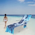 thumbnail image 1 of LSLJS Beach Chair Cover with Side Pockets, Microfiber Chaise Lounge Chair Towel Cover for Sun Lounger Pool Sunbathing Garden Beach Hotel, Easy To Carry Around, 1 of 6