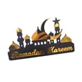 thumbnail image 4 of Lipstore Ramadan Kareem Calendar Desktop Decoration Lightweight Mosque and Moon Shape Golden Small, 4 of 8