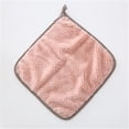 thumbnail image 1 of LSLJS High-density Coral Fleece Patch Embroidered Bowknot Hand Towel Peach Heart, Home Accessories, 1 of 1