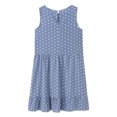 thumbnail image 1 of facefd Women Dress Dot Sleeveless Clothes Loose Loose Ruffled Ruffled Tank Dress Light blue S, 1 of 6