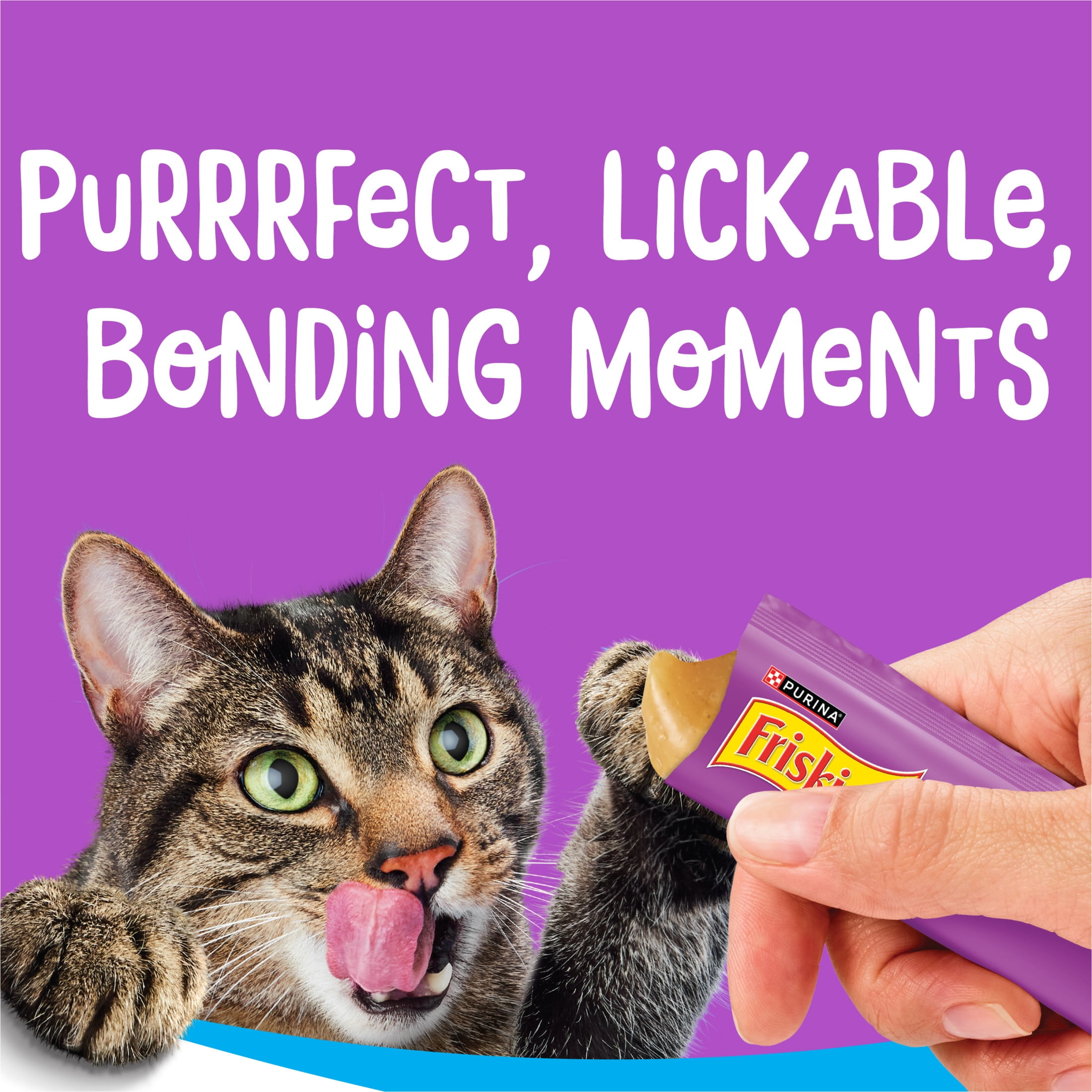 Purina Friskies Lil' Lickables Thon, Gâteries pour chats, 14 g x 4