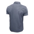 thumbnail image 4 of Chemises Légères pour Hommes Manches Courtes Unies Tendance à Col Rabattu avec Poche (Marine, G), 4 of 4