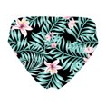 thumbnail image 2 of Kids Girls' Slim Swimming Bottom with Lining UPF50+ Sun Protection Rash Guard Swim Brief Black&Green 10, 2 of 5