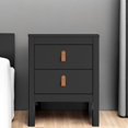 thumbnail image 5 of Tvilum Madrid 2 Drawer Nightstand, Black Matte, 5 of 5