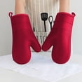 thumbnail image 2 of fheaev High Temperature Silicone Heat Insulating Gloves Thickened And Lengthened Baking Oven Gloves Specially Designed For Kitchen Baking, 2 of 7
