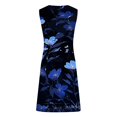 thumbnail image 4 of TJAZFJPA Robe Violette Dames Élégante Jupe Midi à Bretelles Dames Robe Décontractée Imprimée Jupe de Plage 2 Mini Robe Noire Robe Cocktail pour Femmes, 4 of 5
