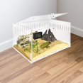 thumbnail image 2 of EIMELI Reptile Feeding Box Plastic Containers Animal Snake Cage Hermit Crab Shells Gecko Tank, 2 of 6