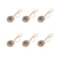 thumbnail image 4 of Rhinestones Keychain, 6Pcs Blue Eye Metal Lightweight Multifunctional Keychains Pendant  For Key Ring For Women, 4 of 8
