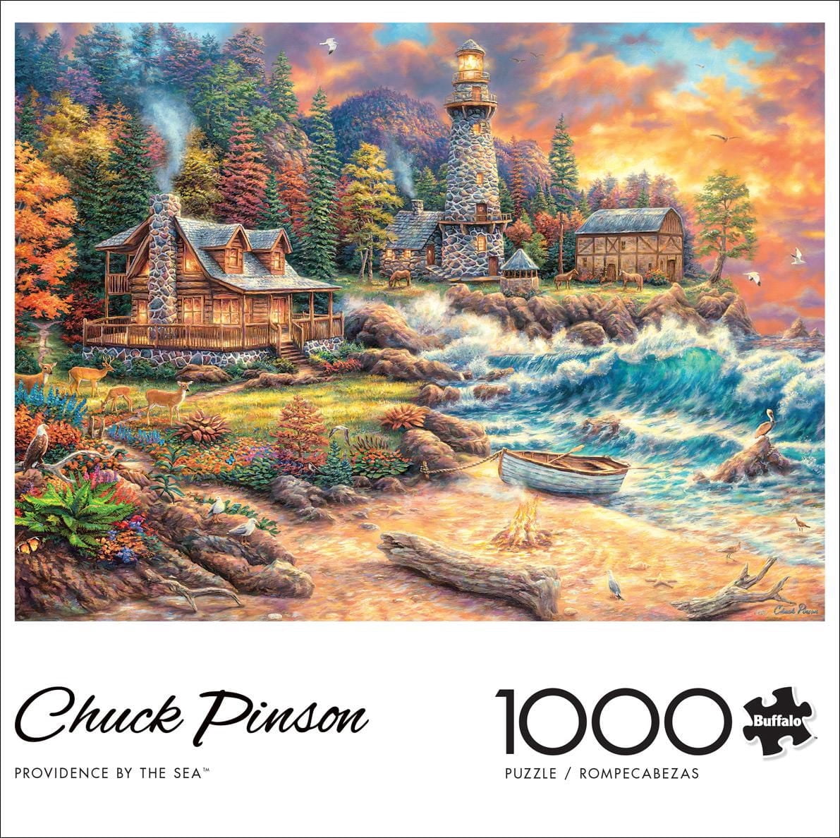 Buffalo Games - Le puzzle Chuck Pinson - Providence by the Sea - en 1000 pièces