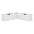 thumbnail image 1 of Thurman Backless Corner Breakfast Nook, White, 1 of 8