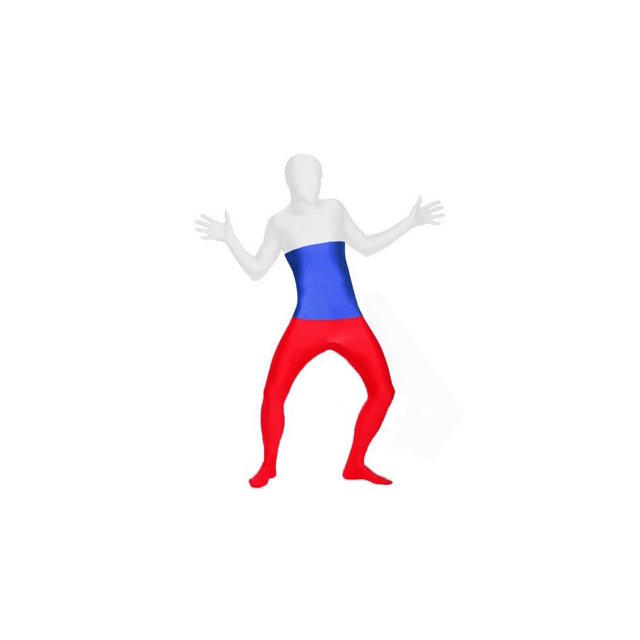 AltSkin Ensemble Complet Spandex/Lycra - Design Drapeau du Monde - RUSSIA - Petit