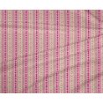 thumbnail image 4 of oneOone Polyester Lycra Fabric Geometric Sign|Triangle & Stripe Block Print Fabric By Yard 56 Inch Wide, 4 of 4