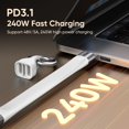 thumbnail image 5 of Fokuz Short Type C PD 240W USB 4.0 Type C Short /40Gbps Data Transfer60Hz Video Display3/4 For 1Phone16/15Ma Book/1Pad SeriesGalaxyAndroid Auto VR Device, 5 of 5