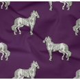 thumbnail image 4 of oneOone Organic Cotton Poplin Twill Fabric Horse Block Decor Fabric Printed BTY 42 Inch Wide, 4 of 4