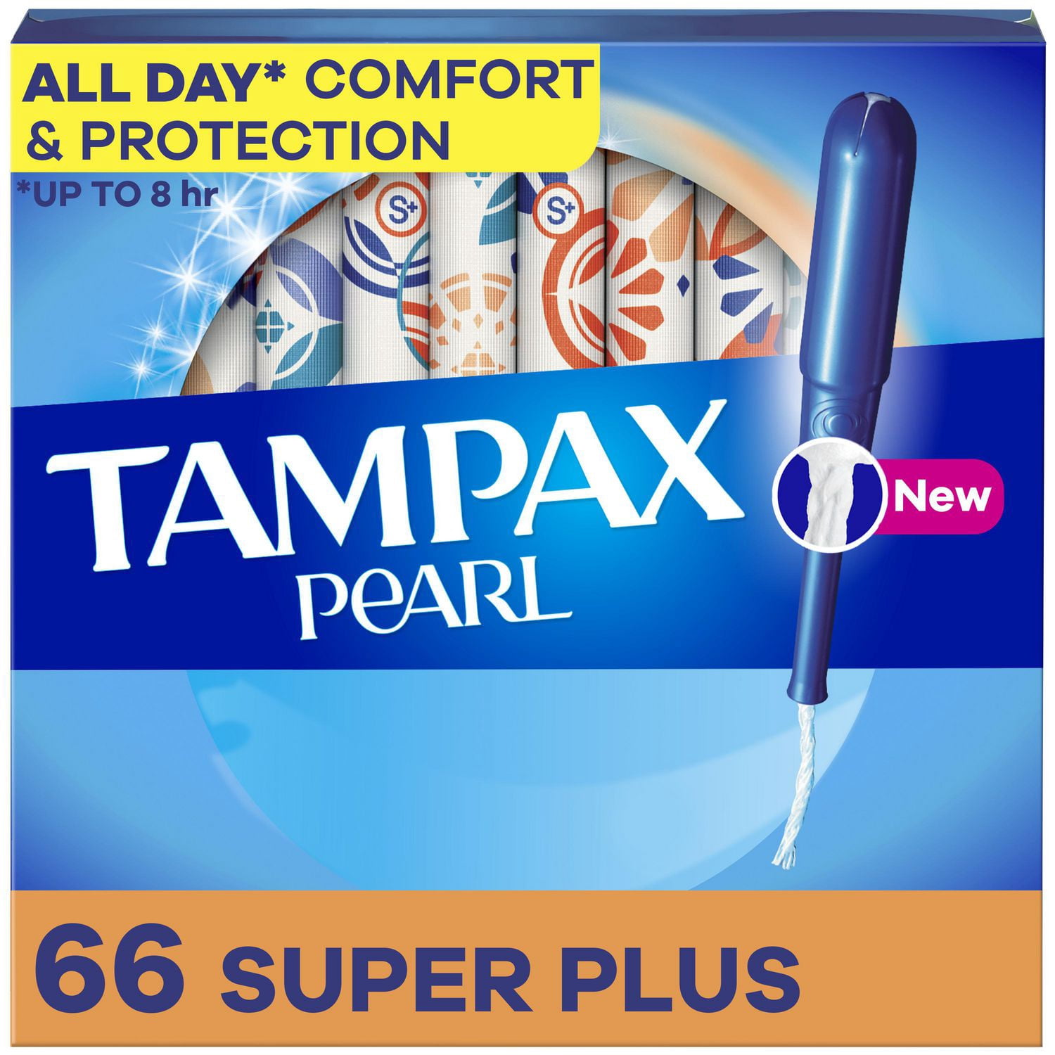 Tampax Pearl Tampons, with LeakGuard Braid, Super Plus Absorbency, Unscented18 count